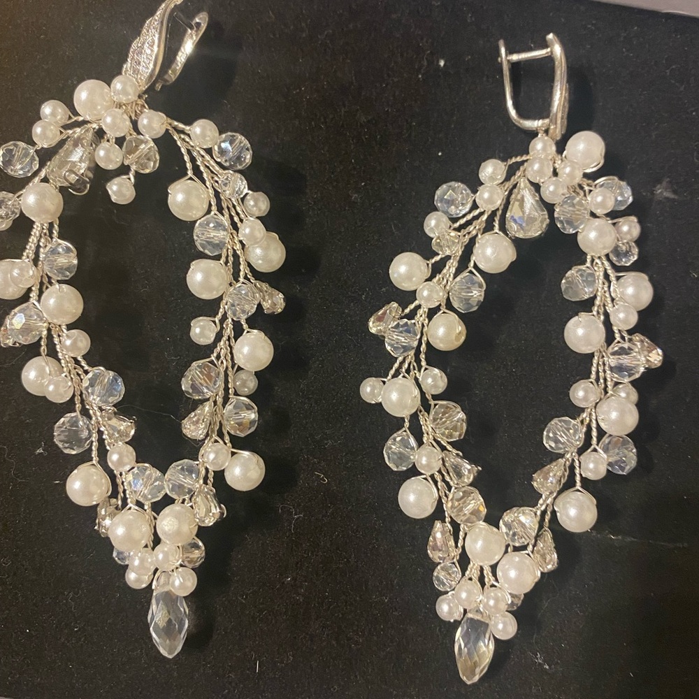 Handmade Statement Pearl Earrings